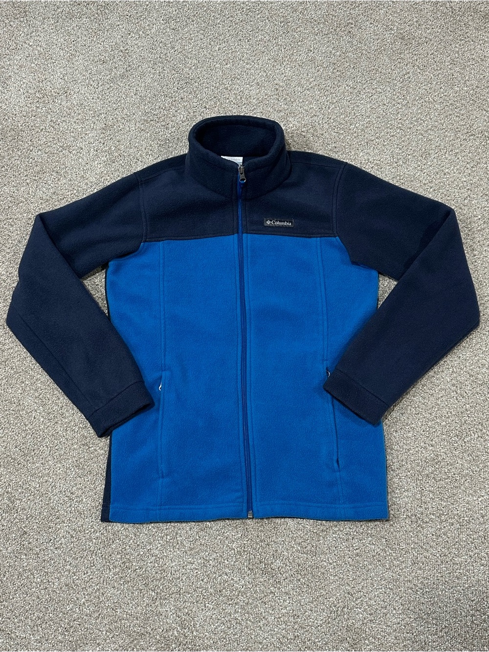 Columbia Boys Blue & Navy Full Zip Fleece Jacket